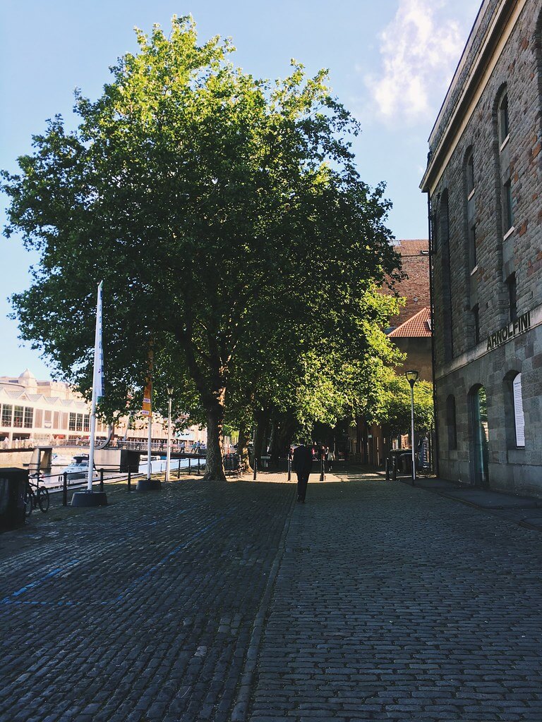 Outside the Arnolfini in Bristol by Lyzi Unwin