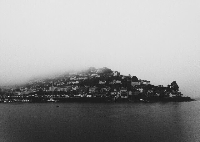 Kingswear in the mist, Devon