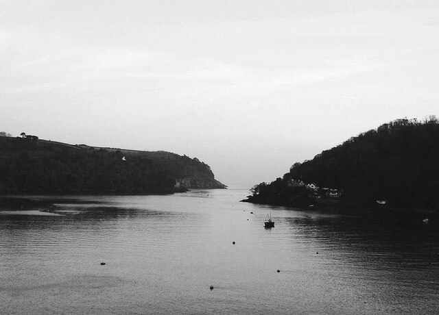 The mouth of the river Dart, Devon