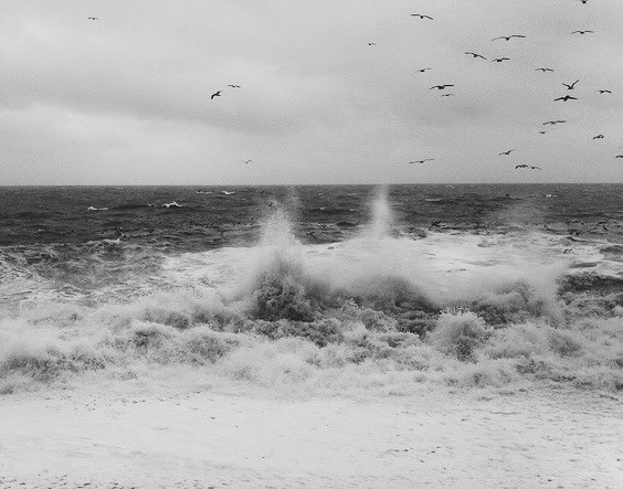 Stormy sea at Torcross, Devon