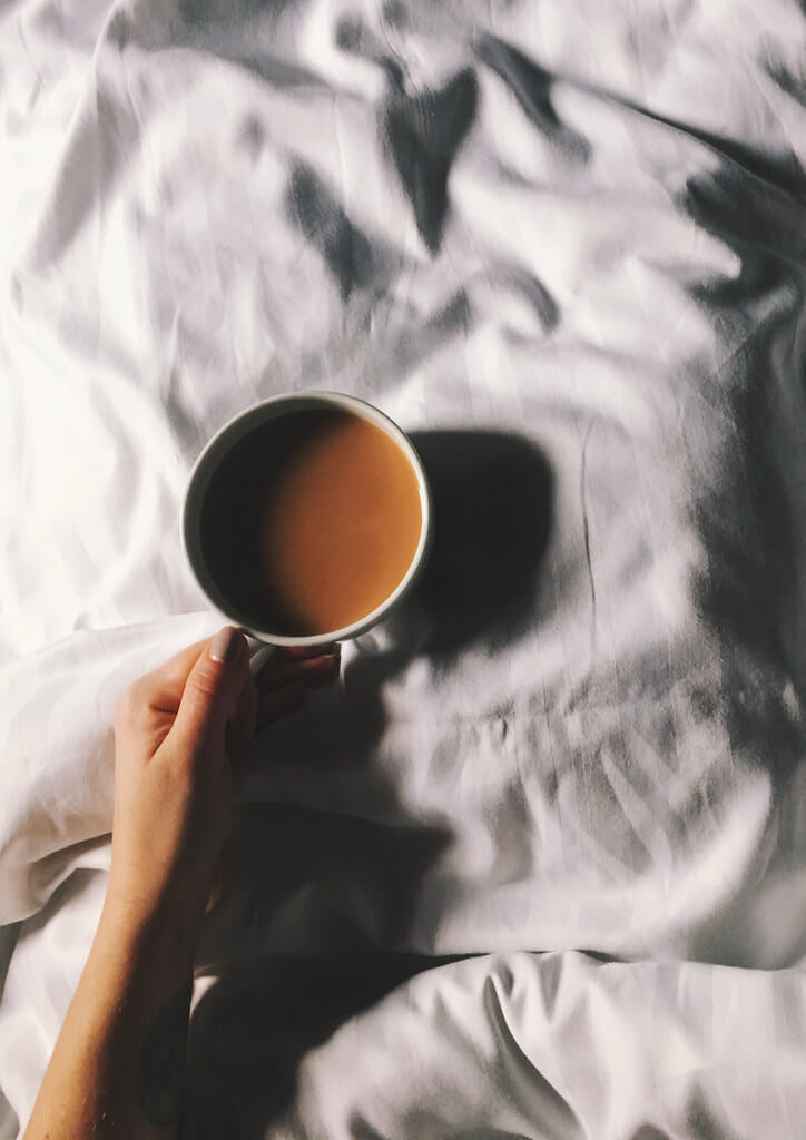 Cup of tea in bed