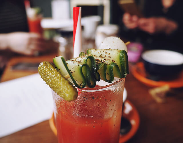 Brunch cocktails at The Old Bookshop on North Street in Bedminster, Bristol