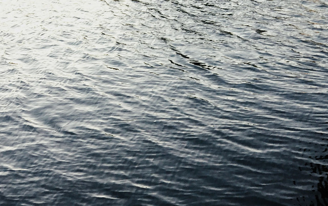 Ripples on the sea