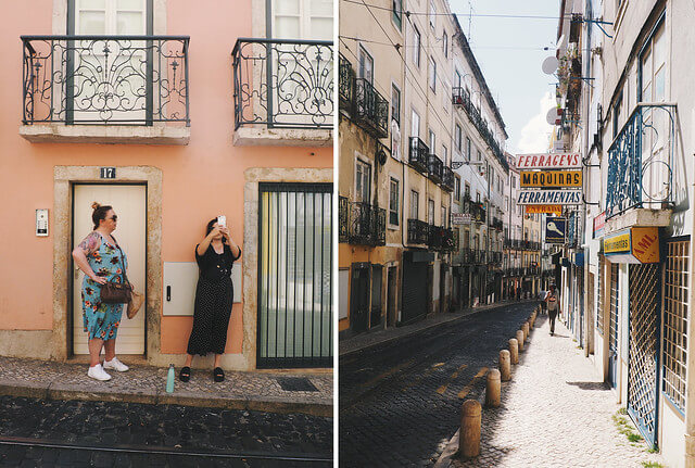 Old streets in Lisbon city guide travel blogger