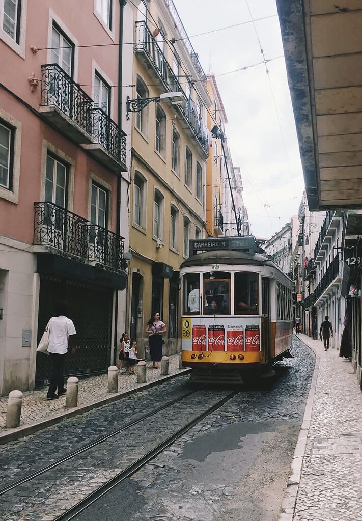 Old streets tram in Lisbon city guide travel blogger