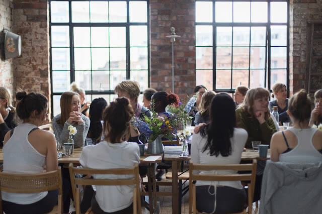 Yoga Brunch Club at The Forge in Bristol, photo by Kasia Kiliszek Murfet