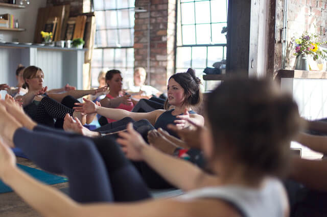 Yoga Brunch Club at The Forge in Bristol, photo by Kasia Kiliszek Murfet