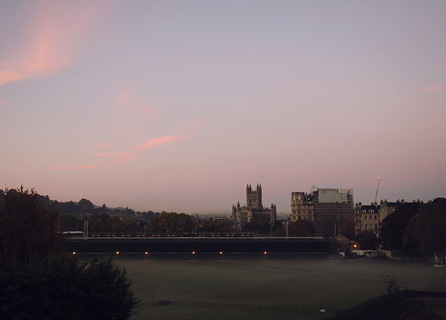 County hotel bath view