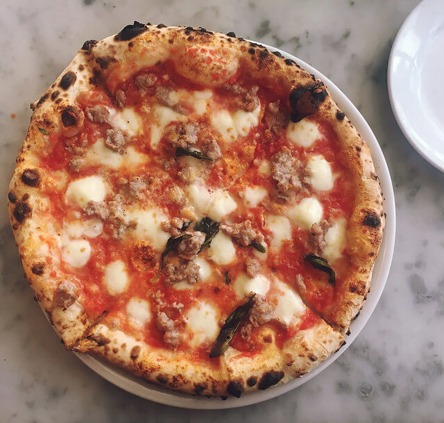 Motorino pizza in Brooklyn, New York