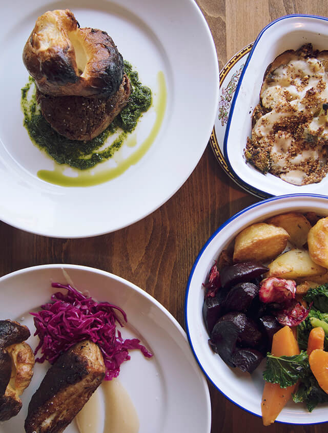 Roast dinner at The Old Bookshop, Bristol