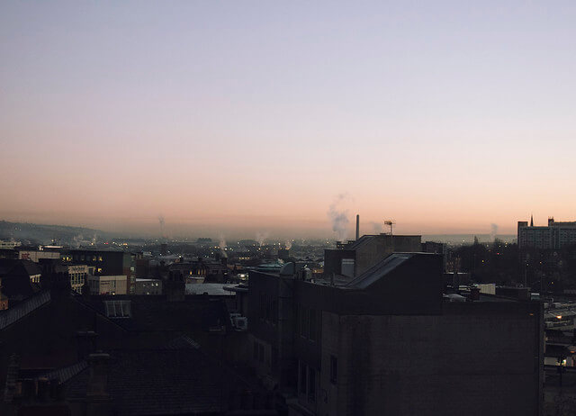 View from Mercure hotel in Sheffield city centre