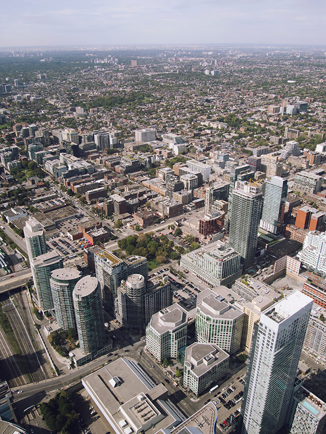 View from CN Tower Toronto