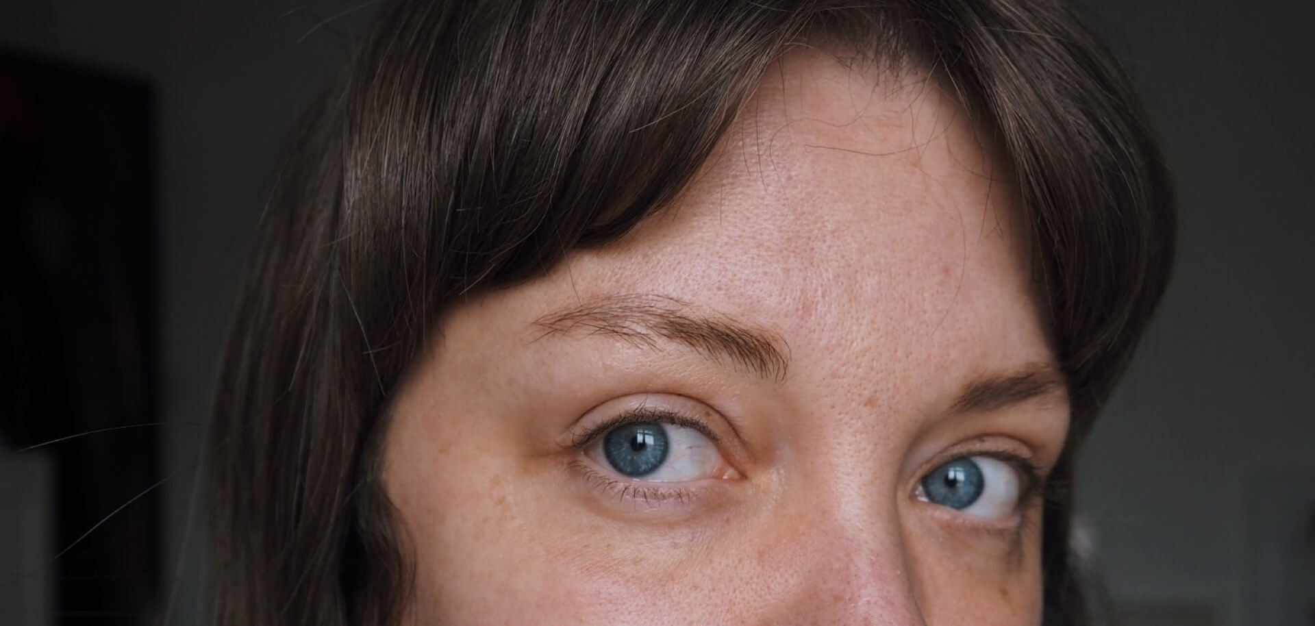 Eyebrows and eyes with no make-up or products 