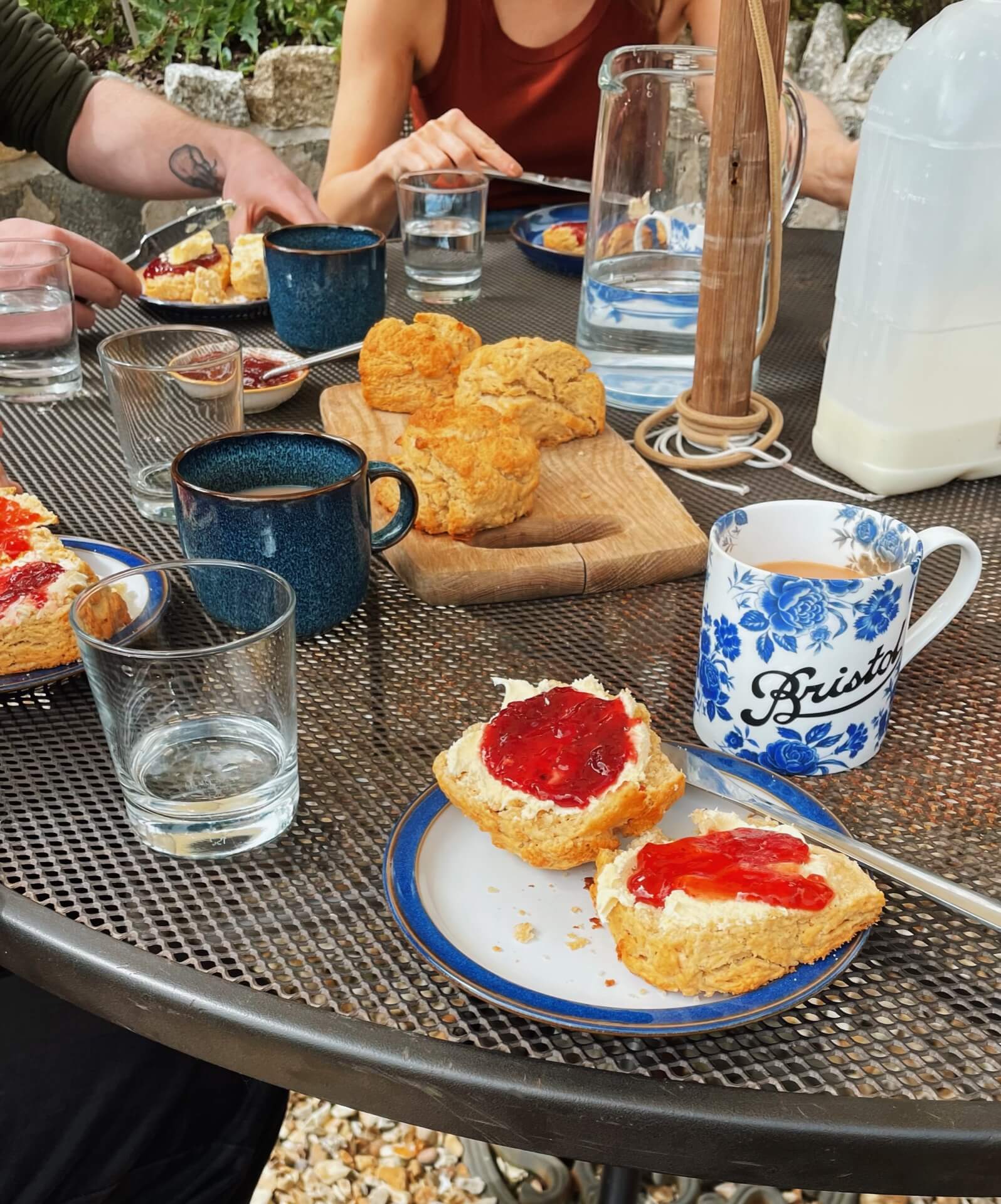 A cream tea with friends