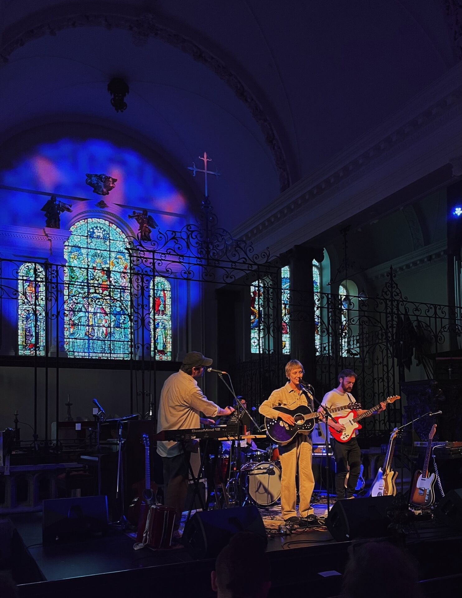 Bristol band Mumble Tide playing at church KCM in Falmouth