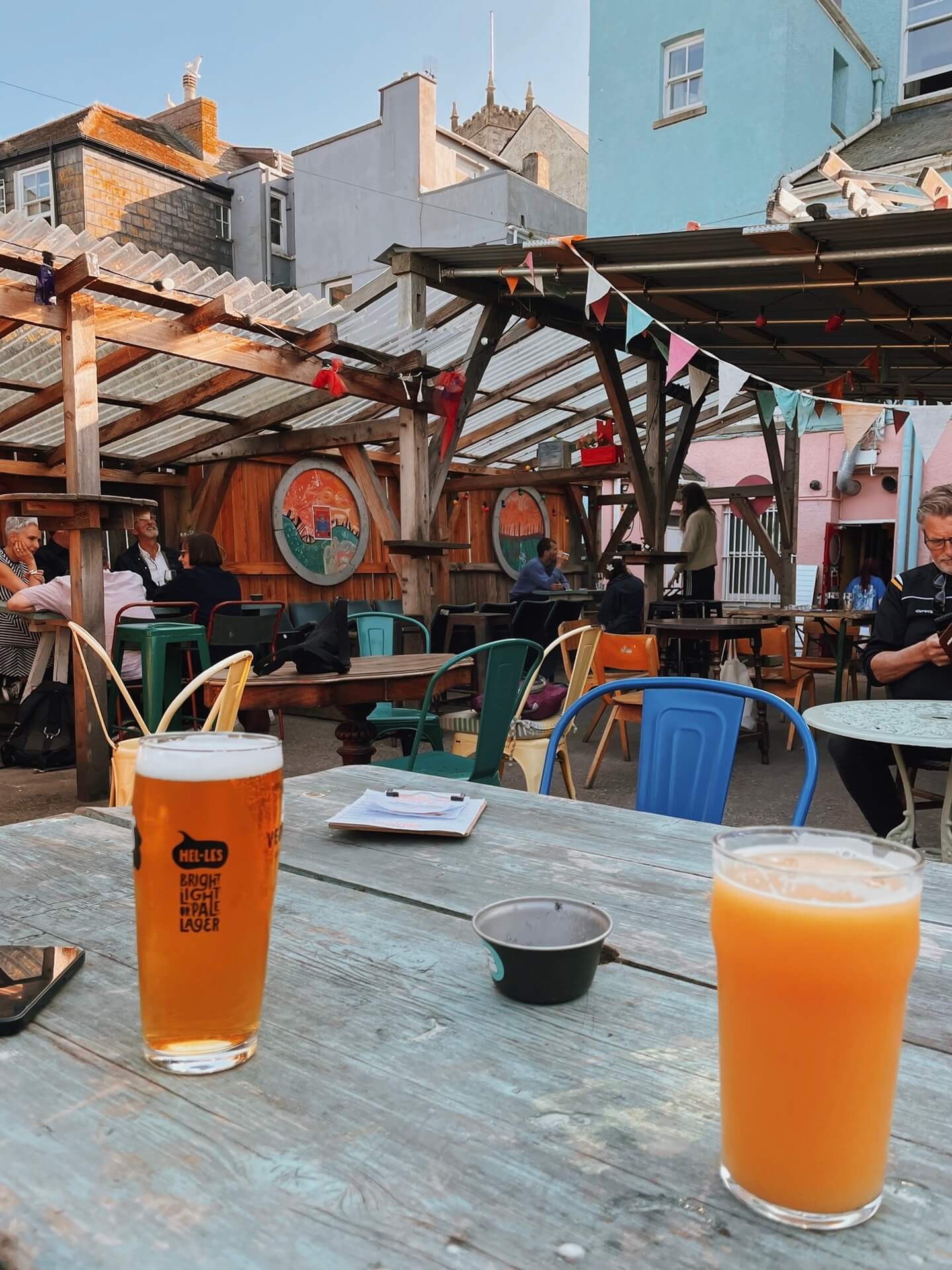 Beers at Touc Inn Pub at the Cornish Bank